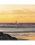 LOOMLAN Sunset Sail Coastal Wall Art Indoor Outdoor Canvas