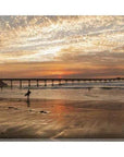 LOOMLAN Surfers Sunset Coastal Wall Art Indoor Outdoor Canvas