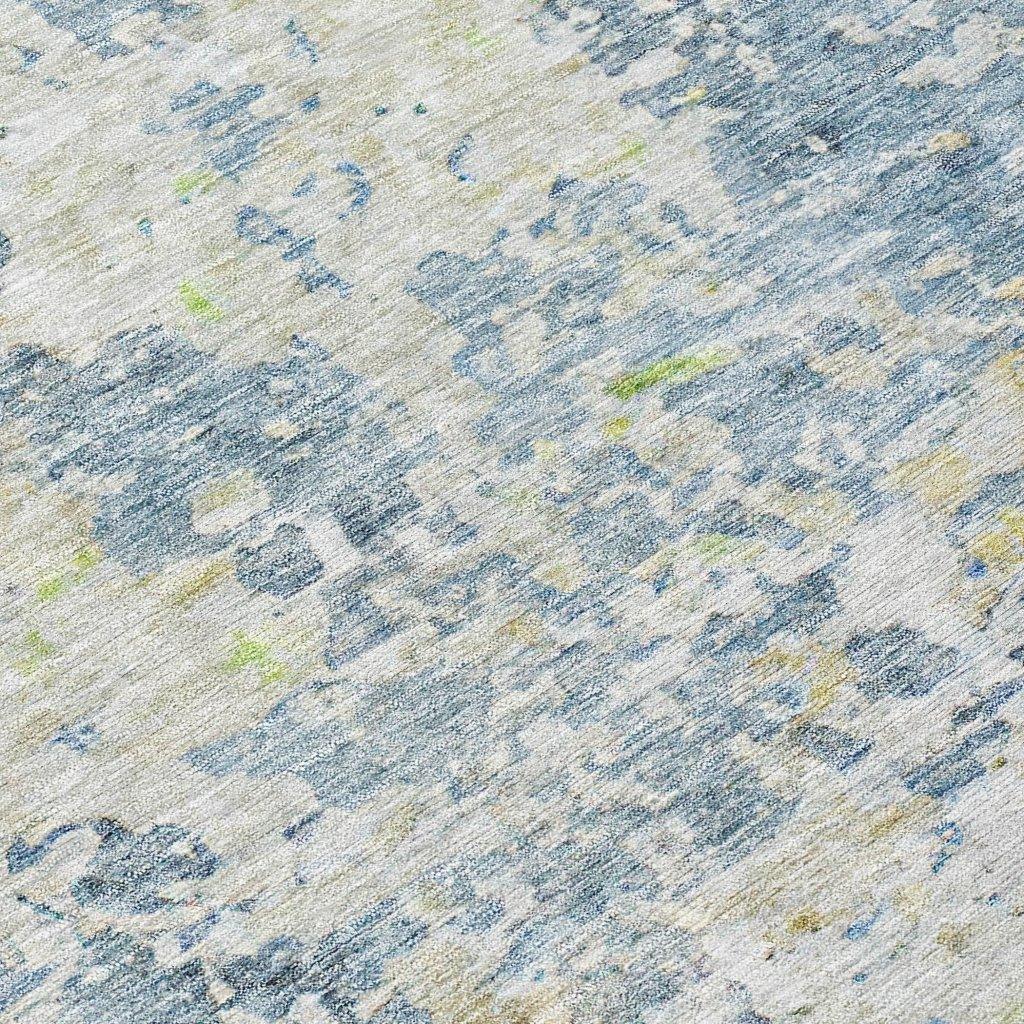 LOOMLAN Rugs Suri Blue Washable Indoor-Outdoor Rug