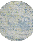 LOOMLAN Rugs Suri Blue Washable Indoor-Outdoor Rug