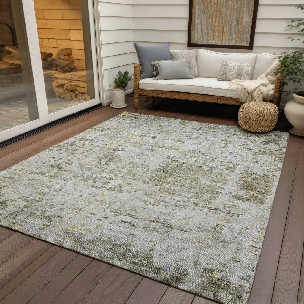 LOOMLAN Rugs Suri Brown Washable Indoor-Outdoor Rug