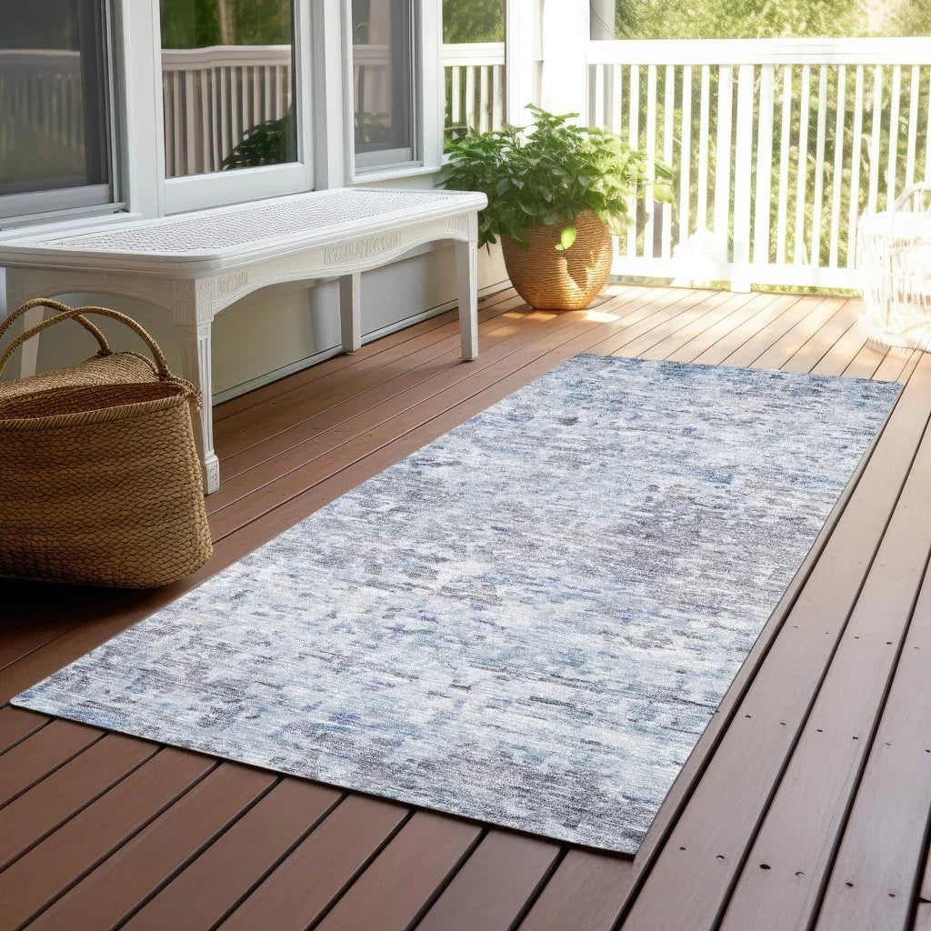 LOOMLAN Rugs Suri Sky Washable Indoor-Outdoor Rug