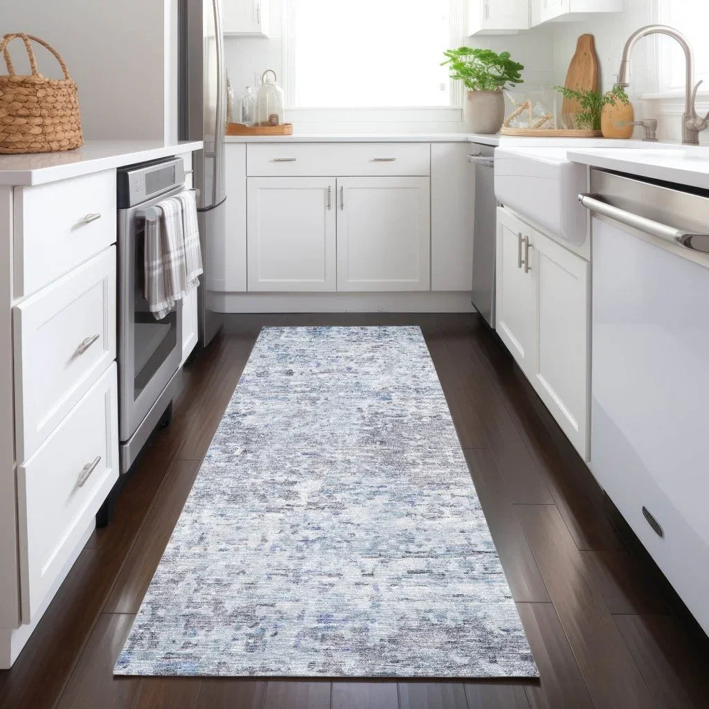 LOOMLAN Rugs Suri Sky Washable Indoor-Outdoor Rug