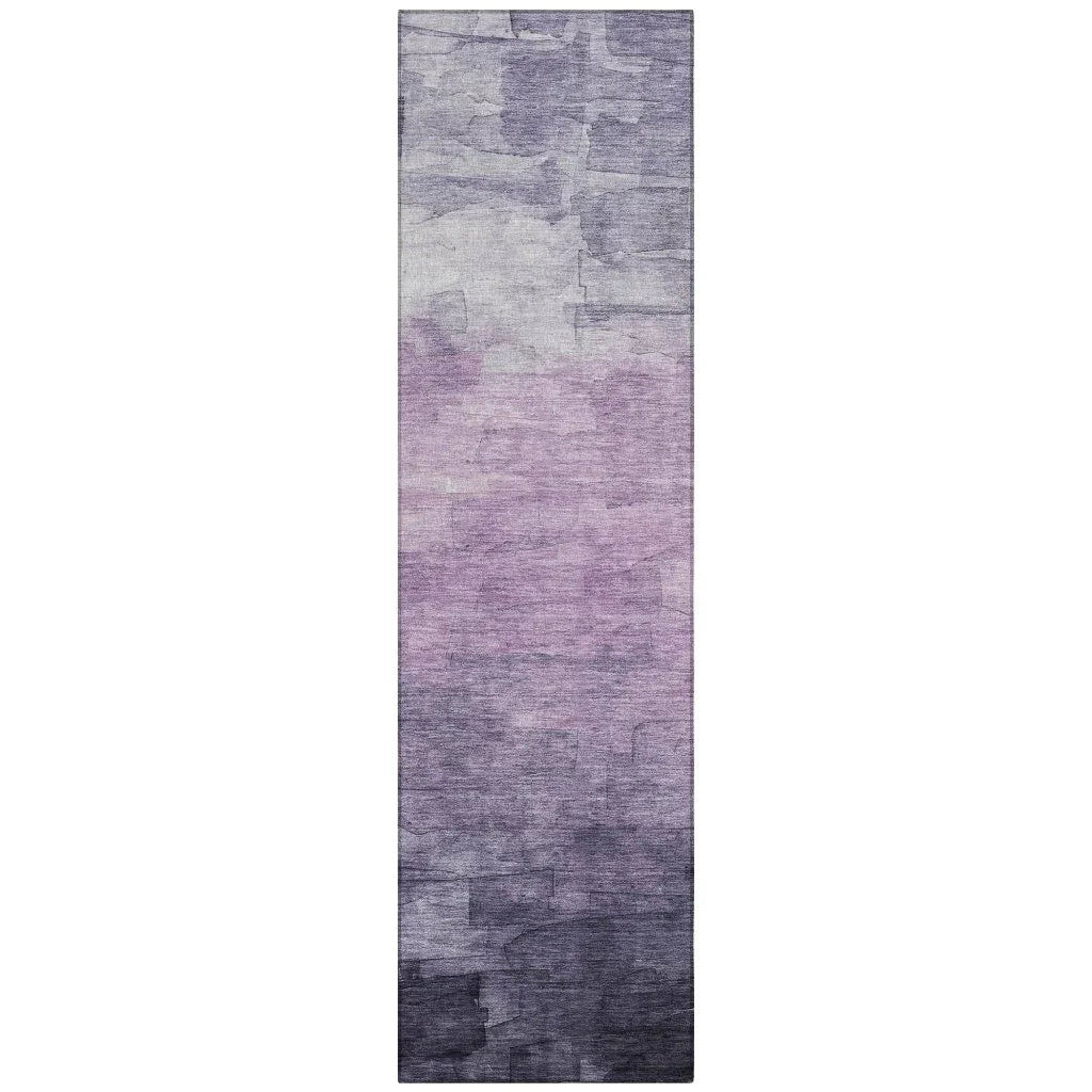 LOOMLAN Rugs Sylari Purple Washable Indoor-Outdoor Rug