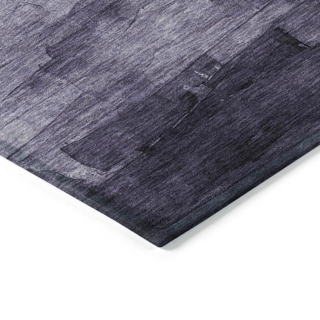 LOOMLAN Rugs Sylari Purple Washable Indoor-Outdoor Rug