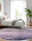 LOOMLAN Rugs Sylari Purple Washable Indoor-Outdoor Rug
