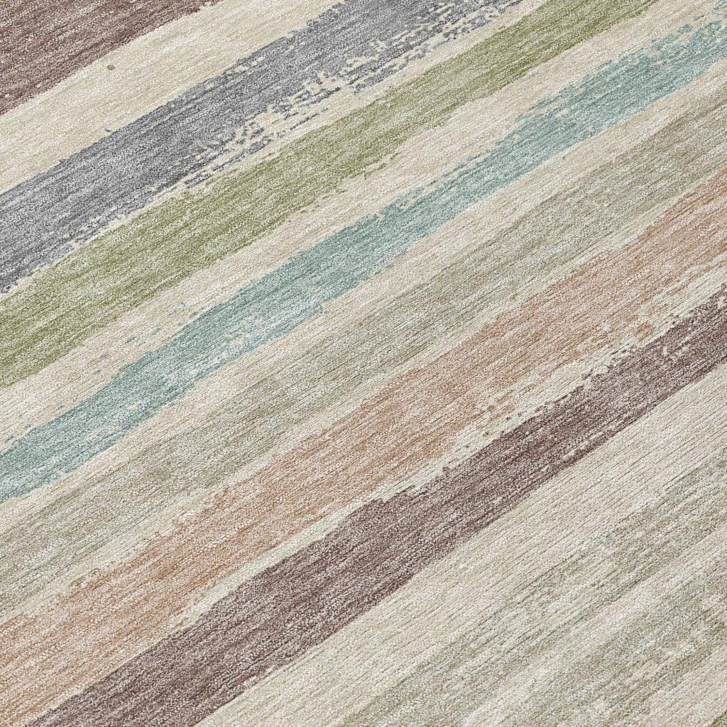 LOOMLAN Rugs Sylira Beige Washable Indoor-Outdoor Rug