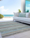 LOOMLAN Rugs Sylira Beige Washable Indoor-Outdoor Rug