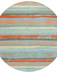 LOOMLAN Rugs Sylira Blue Washable Indoor-Outdoor Rug