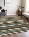 LOOMLAN Rugs Sylira Brown Washable Indoor-Outdoor Rug