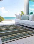 LOOMLAN Rugs Sylira Brown Washable Indoor-Outdoor Rug