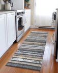 LOOMLAN Rugs Sylira Charcoal Washable Indoor-Outdoor Rug