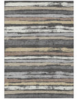 LOOMLAN Rugs Sylira Charcoal Washable Indoor-Outdoor Rug