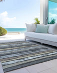 LOOMLAN Rugs Sylira Charcoal Washable Indoor-Outdoor Rug