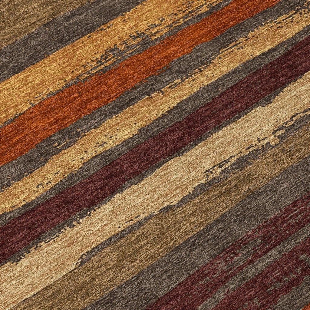 LOOMLAN Rugs Sylira Chocolate Washable Indoor-Outdoor Rug