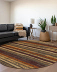 LOOMLAN Rugs Sylira Chocolate Washable Indoor-Outdoor Rug