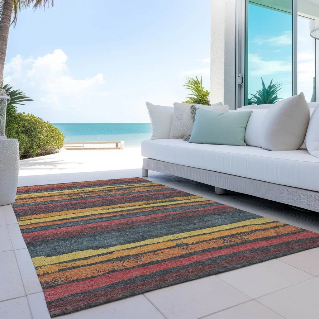 LOOMLAN Rugs Sylira Granite Washable Indoor-Outdoor Rug