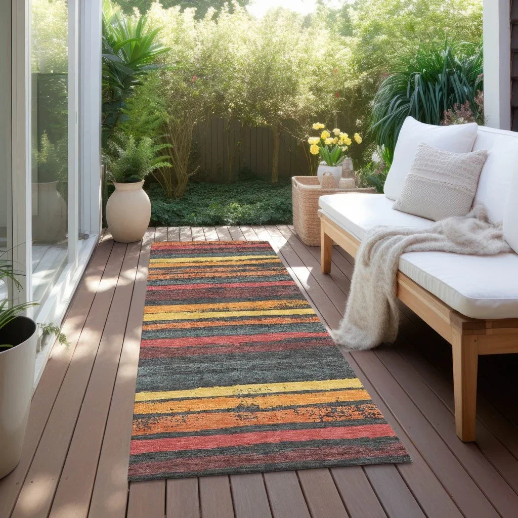 LOOMLAN Rugs Sylira Granite Washable Indoor-Outdoor Rug