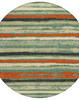 LOOMLAN Rugs Sylira Green Washable Indoor-Outdoor Rug