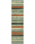 LOOMLAN Rugs Sylira Green Washable Indoor-Outdoor Rug