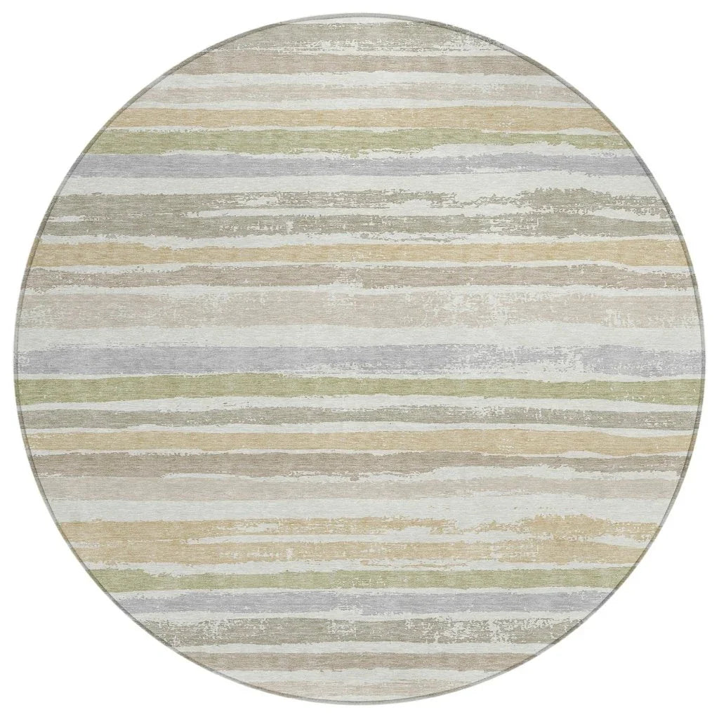 LOOMLAN Rugs Sylira Ivory Washable Indoor-Outdoor Rug