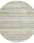 LOOMLAN Rugs Sylira Ivory Washable Indoor-Outdoor Rug