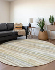 LOOMLAN Rugs Sylira Ivory Washable Indoor-Outdoor Rug
