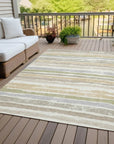 LOOMLAN Rugs Sylira Ivory Washable Indoor-Outdoor Rug