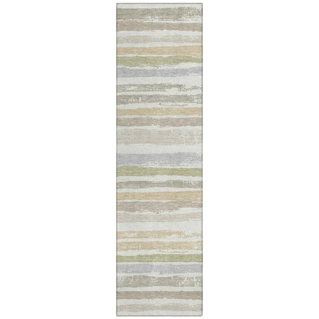 LOOMLAN Rugs Sylira Ivory Washable Indoor-Outdoor Rug