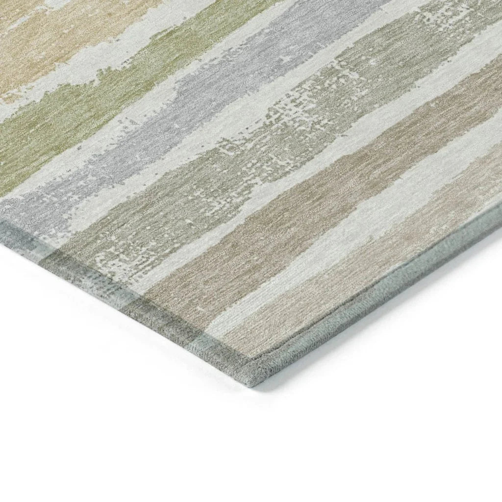 LOOMLAN Rugs Sylira Ivory Washable Indoor-Outdoor Rug