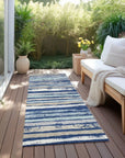 LOOMLAN Rugs Sylira Navy Washable Indoor-Outdoor Rug