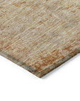 LOOMLAN Rugs Sylvaine Orange Washable Indoor-Outdoor Rug