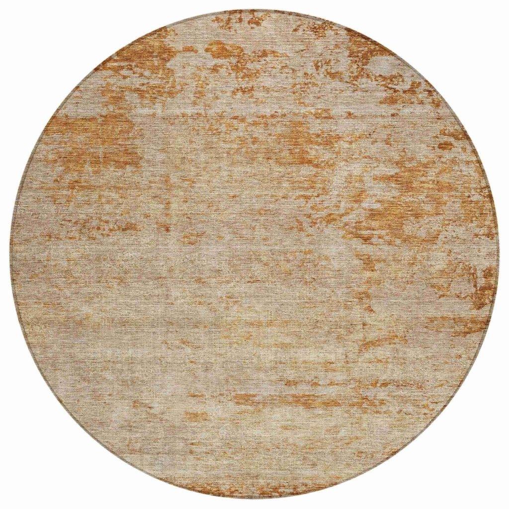 LOOMLAN Rugs Sylvaine Orange Washable Indoor-Outdoor Rug