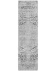 LOOMLAN Rugs Sylvia Gray Washable Indoor-Outdoor Rug