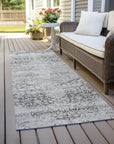LOOMLAN Rugs Sylvia Gray Washable Indoor-Outdoor Rug