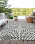 LOOMLAN Rugs Symara Ivory Washable Indoor-Outdoor Rug