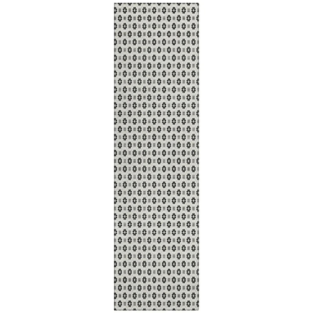 LOOMLAN Rugs Symara Ivory Washable Indoor-Outdoor Rug