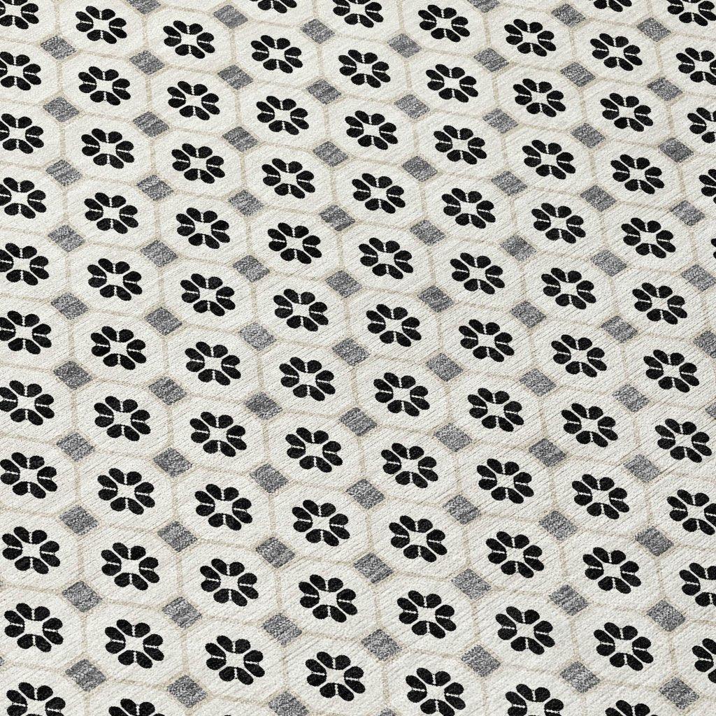 LOOMLAN Rugs Symara Ivory Washable Indoor-Outdoor Rug