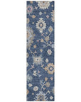 LOOMLAN Rugs Talitha Blue Washable Indoor-Outdoor Rug
