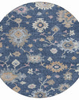 LOOMLAN Rugs Talitha Blue Washable Indoor-Outdoor Rug