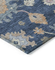 LOOMLAN Rugs Talitha Blue Washable Indoor-Outdoor Rug