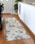 LOOMLAN Rugs Talitha Ivory Washable Indoor-Outdoor Rug