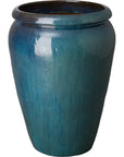 Tall Ceramic Round Planter - LOOMLAN - Emissary - Planters