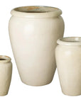 Tall Ceramic Round Planter - LOOMLAN - Emissary - Planters
