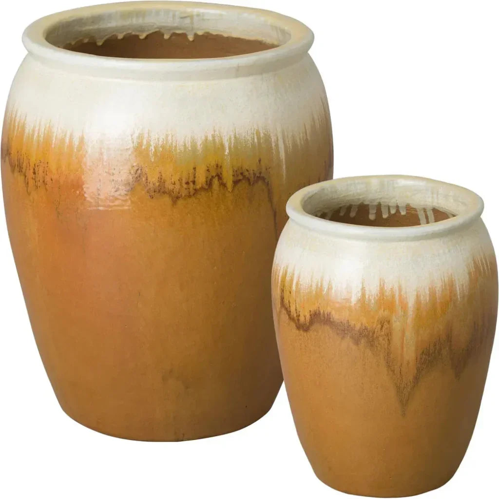 Emissary Tall Round Ceramic Planter