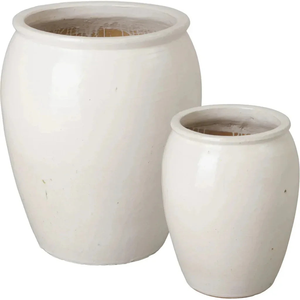 Emissary Tall Round Ceramic Planter