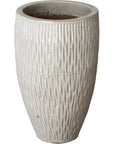 Emissary Tall Round Textured Ceramic Pot