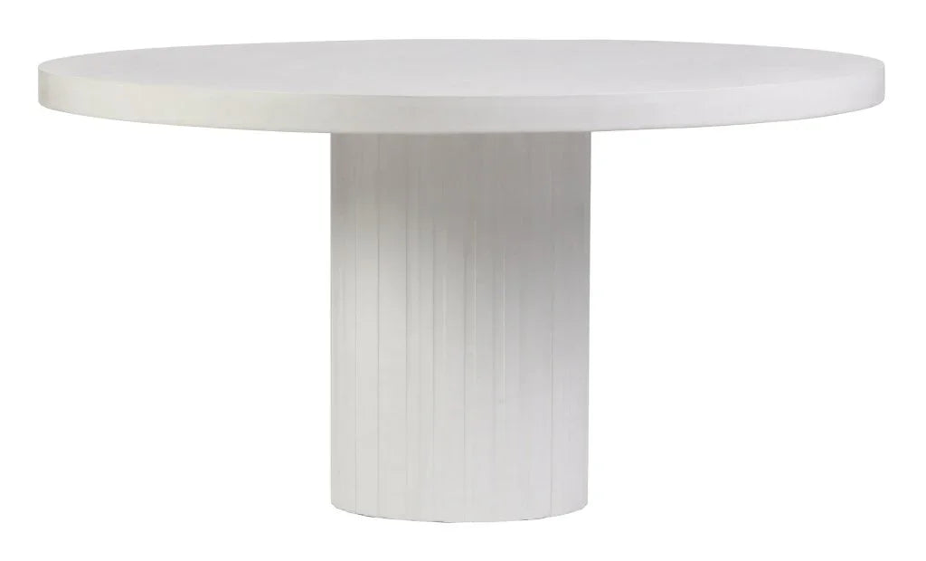 Tama Concrete Round Patio Dining Table - LOOMLAN - Seasonal Living - Outdoor Dining Tables