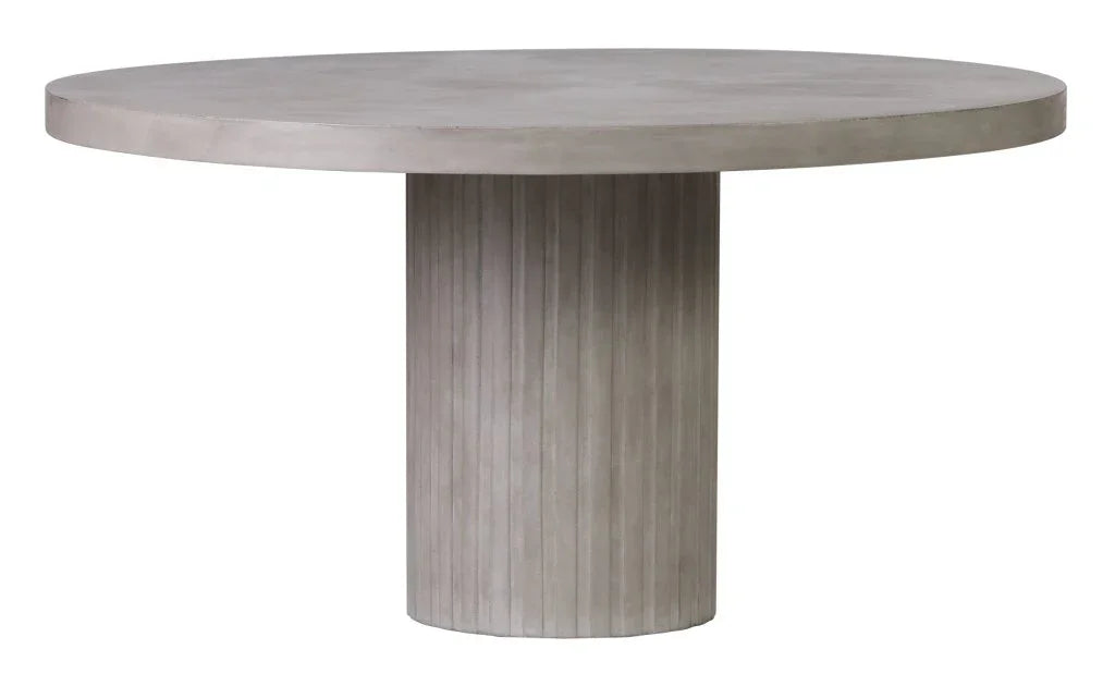 Tama Concrete Round Patio Dining Table - LOOMLAN - Seasonal Living - Outdoor Dining Tables