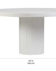 Tama Concrete Round Patio Dining Table - LOOMLAN - Seasonal Living - Outdoor Dining Tables